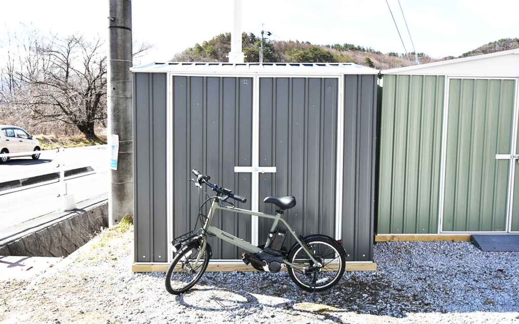 自転車が入る物置