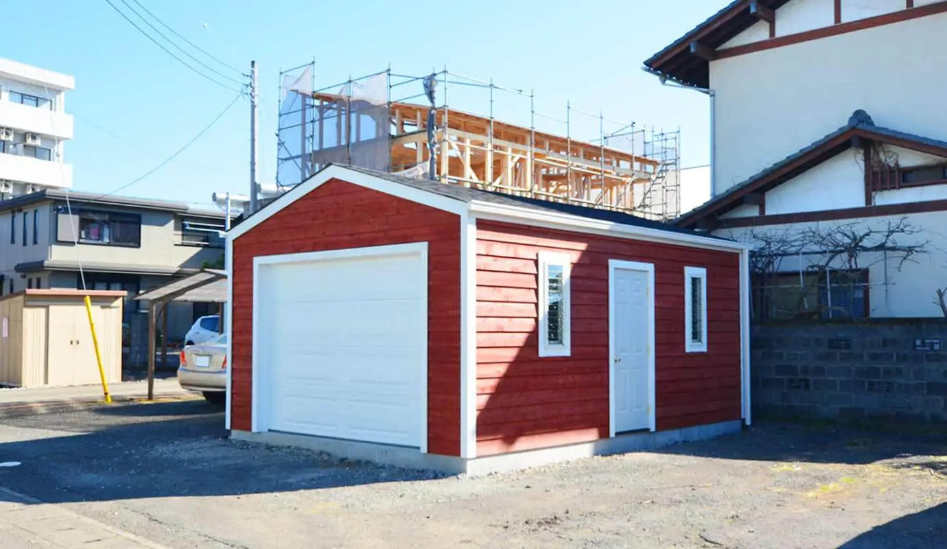 ★木造ガレージ★出来てきました！