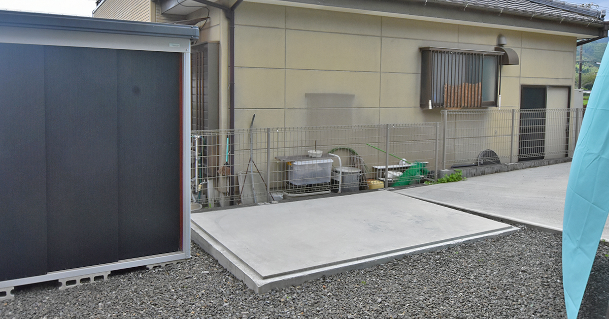 失敗しない！物置のサイズや使い道から選ぶ、正しい基礎とは