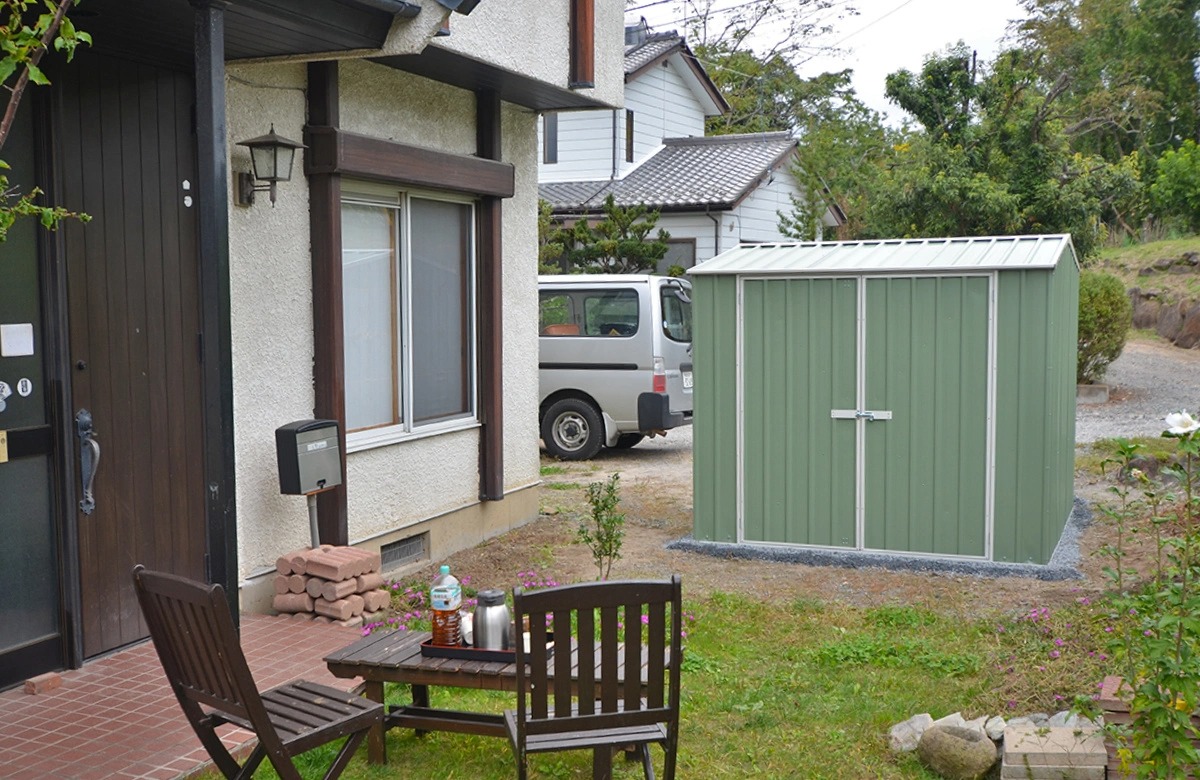 ユーロ物置®︎サイドエントリーのおしゃれな飾り方