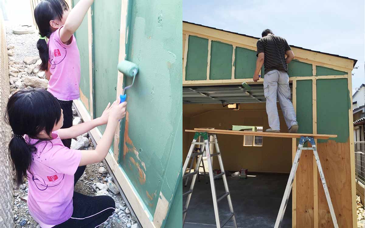 家族と一緒に思い出を重ねて行くガレージ