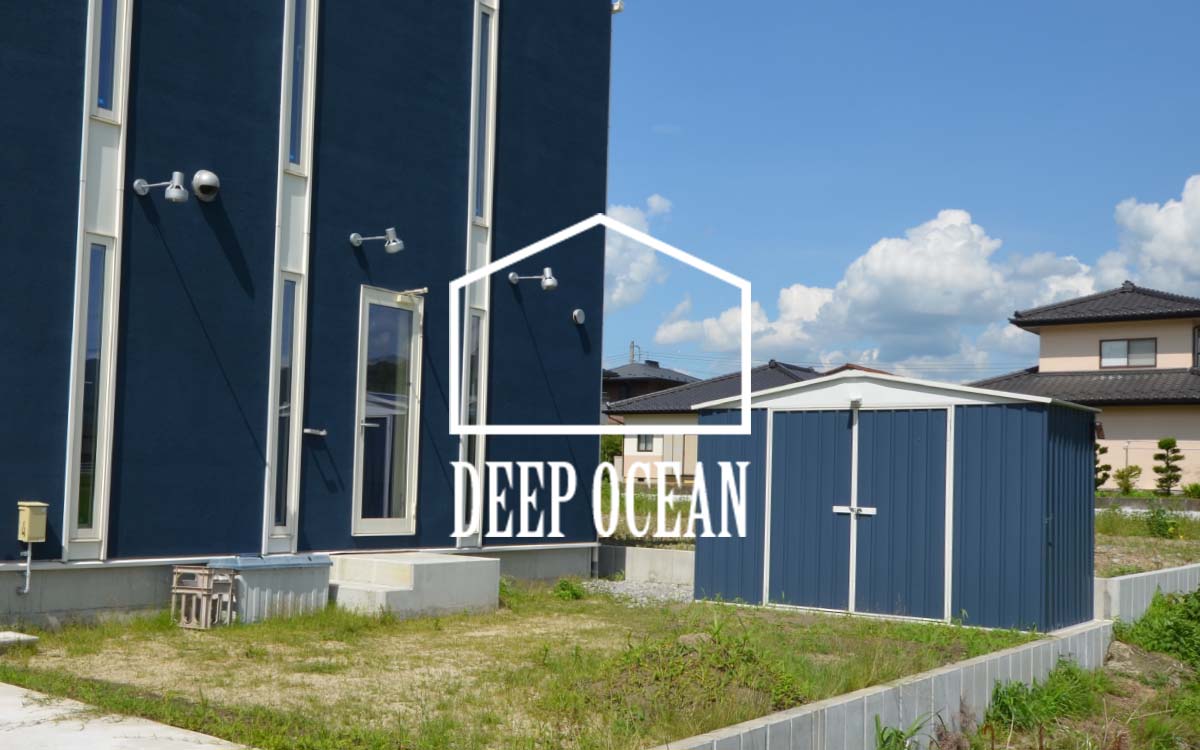 置くだけでステータスになる、オーストラリア生まれの青い物置