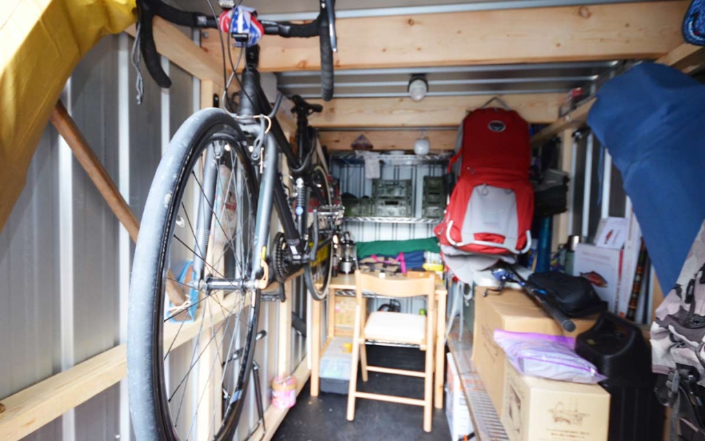 物置,自転車,