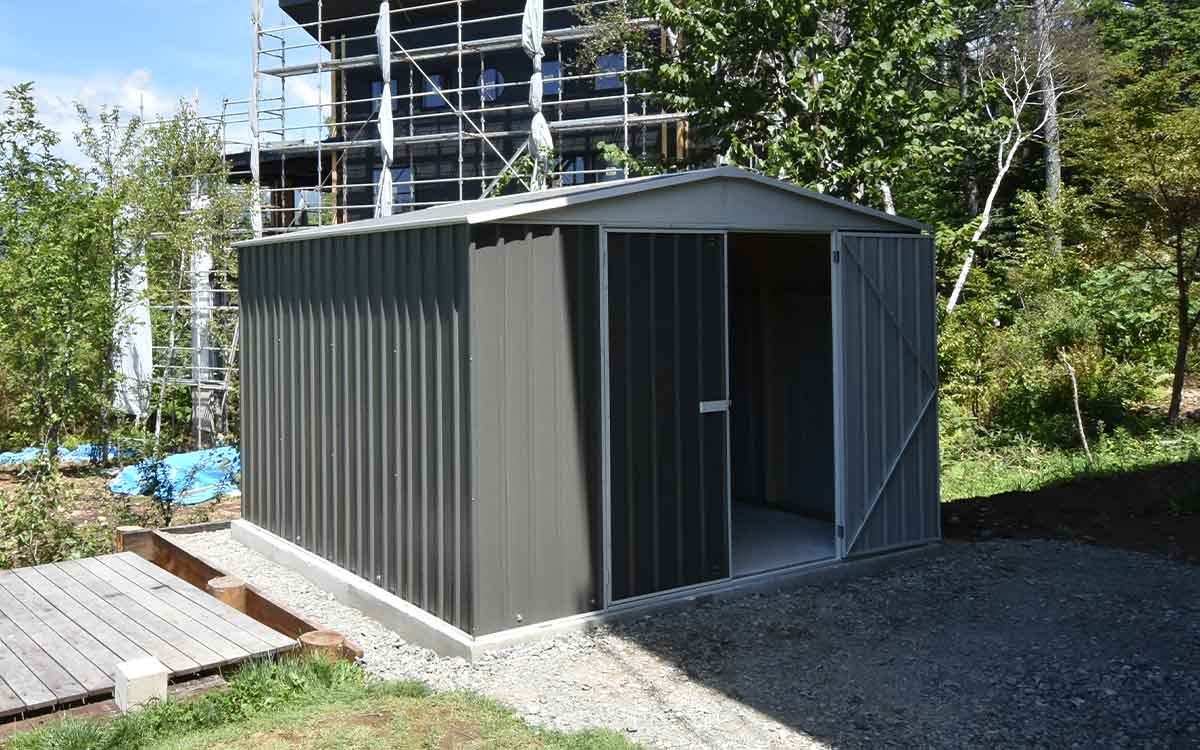 長野県でおしゃれなユーロ物置®の施工がありました。