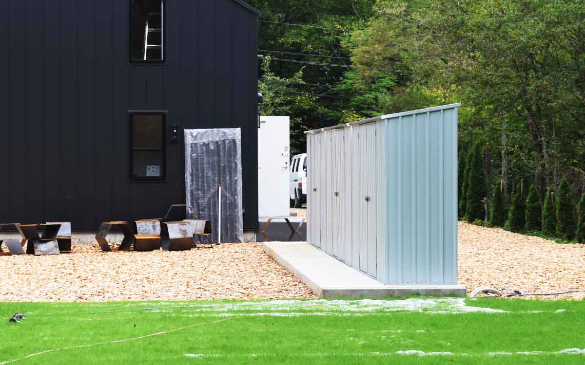 長野県でユーロ物置®の施工がありました